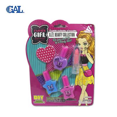 China Make up nail polish set for kids with girl lipstick and nail file set for sale