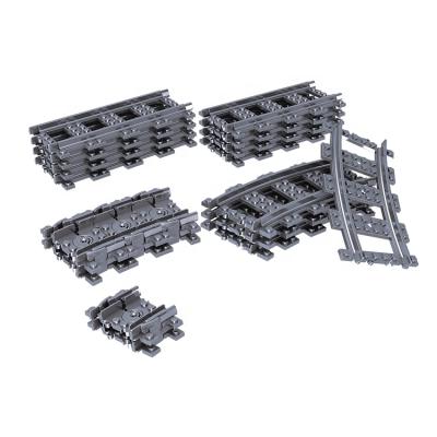 China DIY Practice ZHEGAO Rail Car Accessories Build Block Building Set Game Track Building Block Connect Game for sale