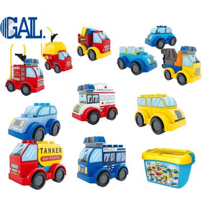 China Safety Plastic Non-Toxic New Design Toy Building Blocks Car Building Blocks DIY Toy for sale