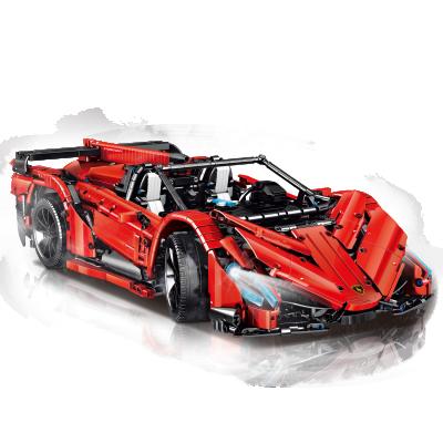 China DIY Practice Mini Car Blocks 2615pcs 1:11 Simulation Sports Car Building Blocks Bricks Technic Car for sale