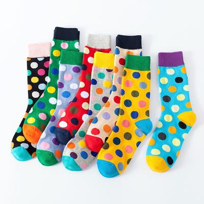 China Colorful Dot Socks Men Camouflage Weed Men Socks Hundreds Of Styles Novelty Breathable Wholesale Polka Dot Socks for sale