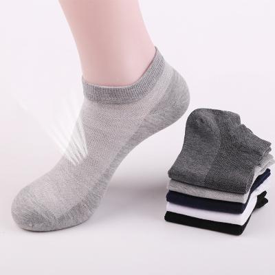 China Wholesale Men Breathable 3A Deodorant Socks Antibacterial Logo Custom Organic Cotton Ankle Socks for sale