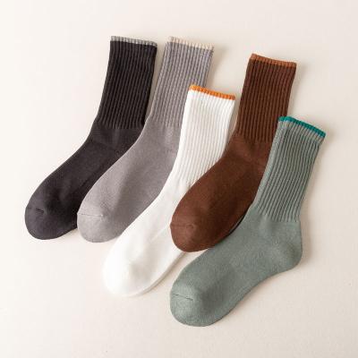 China New Style Winter Solid Color QUICK DRY Thick Warm Socks For Men Mid Tube Crew Towel Terry Foot Sports Cotton Socks for sale