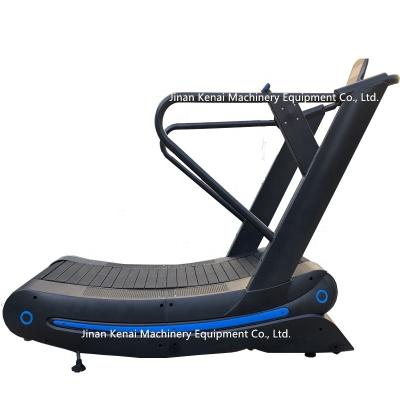 China Commercial Aluminum Running Belt Self Powered Tracked Mechanical Treadmill for sale