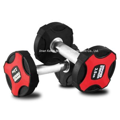 China Eco-friendly Commercial Gym Fitness Equipment PU Dumbbell For Professional Bodybuilding for sale