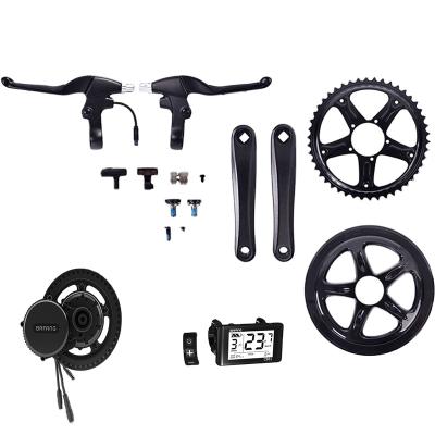 China Two Bottom Bracket 100mm Drive Motor Mid Series Fat Tire Electric Bike Crank Kit 36v 250w for sale