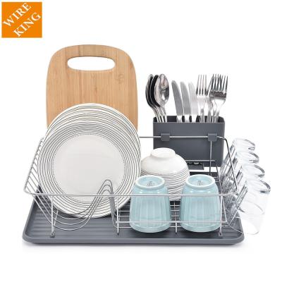 China Bestselling Viable Over Sink Dish Drying Rack Dish Rack Dish Drainer Sink Dish Rack Cups Utensils Spoon Holder with Large Capacity for sale