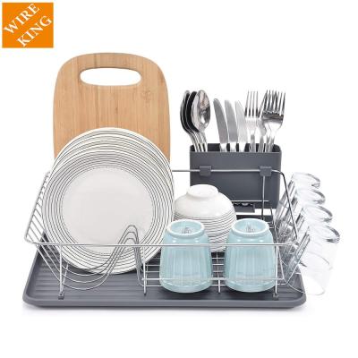 China Hot Sale Supermarket 120,000pcs Dish Rack Kitchen Utensil Knife Fork Rack Storage Dish Viable Drying Rack Drier Rack For Counter for sale