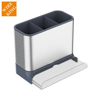 China New Design Viable Sink Use Stainless Steel Kitchen Sink Organizer Sink Cart Kitchen Soap Dispenser Cart for sale