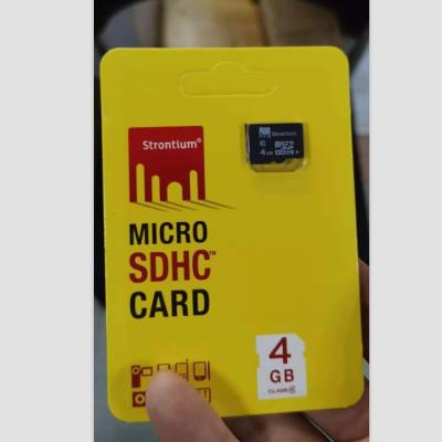 China Fast Plastic Factory Price Cheap Memory Card Class 6 With Plastic Box Package 4GB for sale