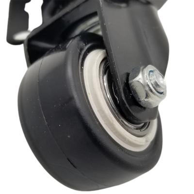 China Other Hot Sale Universal Smooth Rotation 2.5 Inch PU Iron Light Duty Caster Wheel For Chair for sale