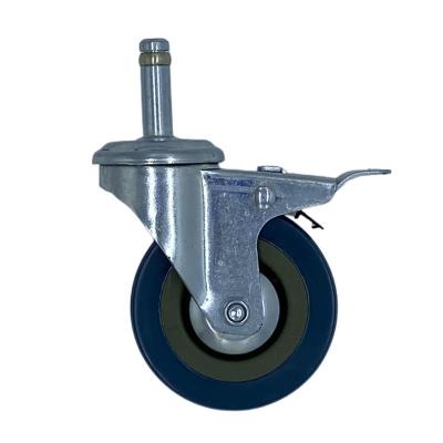 China 2 Inch PIVOT Hot Sale Light Duty PVC Locking Swivel Stem Casters Wheels For Industrial for sale