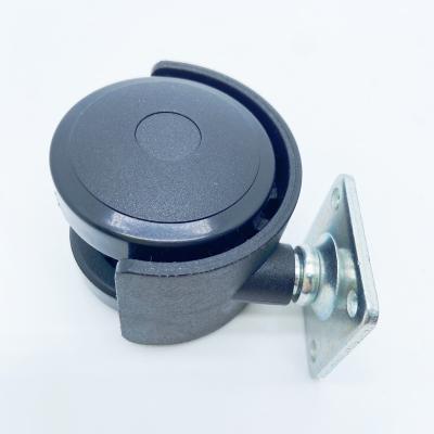 China 2022 modern high quality nylon flat furniture caster wheels, with extra thick of office chair wheel/without brake for sale