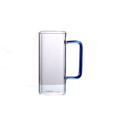 中国 New Design Glass Cups Square Glass Coffee Mugs Wholesale Glass Tea Cups 販売のため