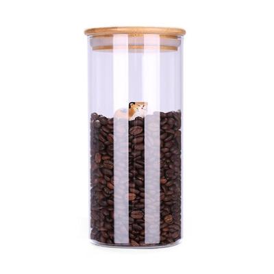 China Large Borosilicate Glass Storage Bottle 1000ml with Cork Stopper Lid Airtight for sale