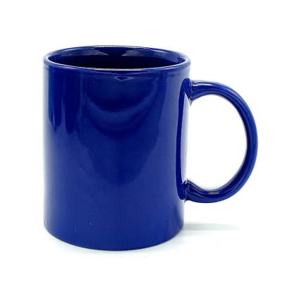 China 11oz ceramic coffee mugs Cobalt Blue Classic coffee mugs custom logo Hotsale zu verkaufen