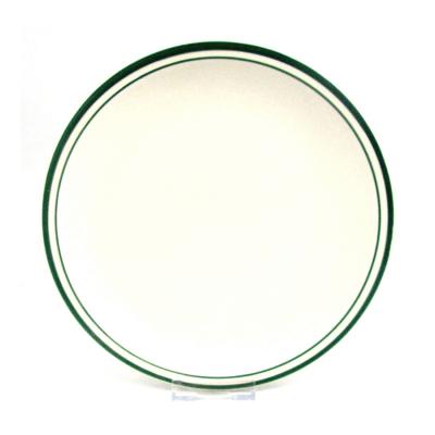 China 4 Vintage Corning Decor Dinnerware Plates EMERALD GREEN Band Stripe à venda