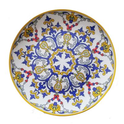 China Roayl Pattern Decorative Porcelain Plate Christmas Tablescape Whole Porcelain Plate zu verkaufen