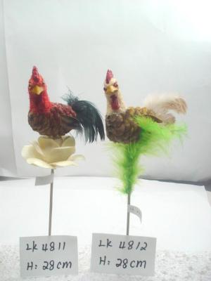 China Handmade cock,Size:h:28cm,High quality with competitive price,Easter Ornaments and gifts for sale