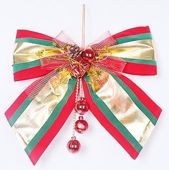 China Christmas tree ornaments large bows hang holiday hotel mall wedding scene layout hang act the role ofing is tasted for sale