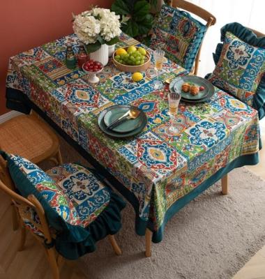 China Vintage tablecloth,table cover cloth,tablecloth，Polyester fiber cloth, table cloth，tea table cloth，polyester product， for sale