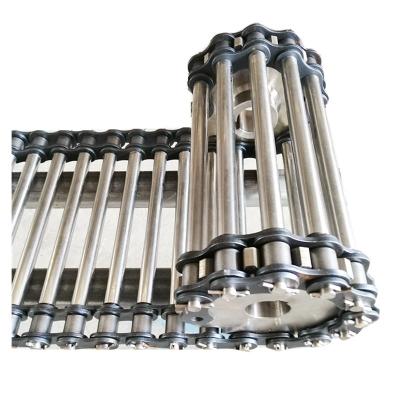 China Other Support Shaft Chain Rod Conveyor Belt Stainless Steel Rod Chain Mesh Custom Piercing Belt for sale