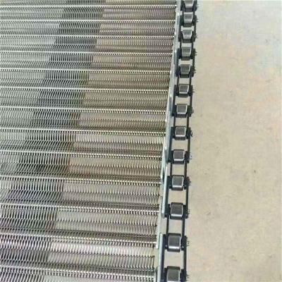 China Stainless Steel Heat Resistant Chain Net Belt Conveyor Chain Belt Production Conveyor For Turning And Lifting for sale