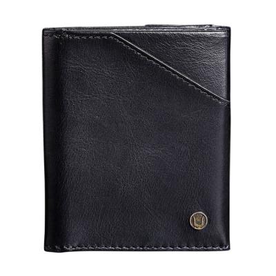 China Casual Men's Handmade Wallet Business European Purse Fashion Slim Card Holder for sale