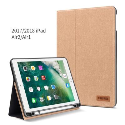 China Durable For iPad Air 1 / Air 2 Case For iPad 2017/2018 Case Smart Cover PU Leather Case for sale