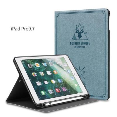 China Goods for iPad 9.7 2017 Flip Leather Smart Case cover for iPad pro 9.7 2018 for sale