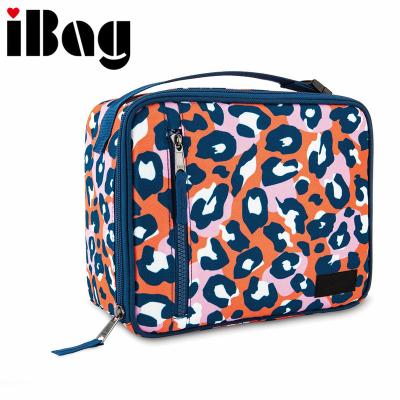 China Waterproof Freezable Classic Wild Leopard Lunch Box Insulated Carry Tote Cooler Bag for sale