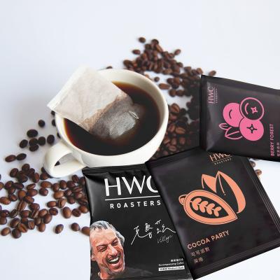 China Caffeinated ready to ship HWC special flavor cold brew ground coffee hwc drip bag ground coffee for 20g X 9 pcs for sale