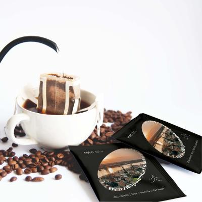 China Caffeinated High Quality Estate Dulce Brazil Ipanema Ear Drip Hanging Coffee Set For 5 Pieces Per Box for sale