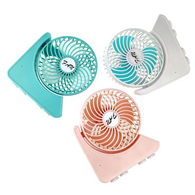 China 360Â ° Sucker Fan Cartoon Mini Fan Holding Manual Plastic Fans With Multiple Styles Can Be Logo Portable Fan Customized for sale