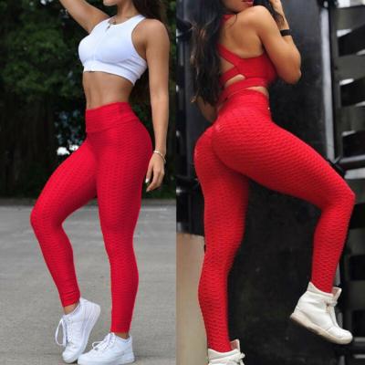 China Breathable Women High Waist Yoga Pants Tummy Control Slimming Booty Gaiters Workout Butt Lift Running Tights for sale