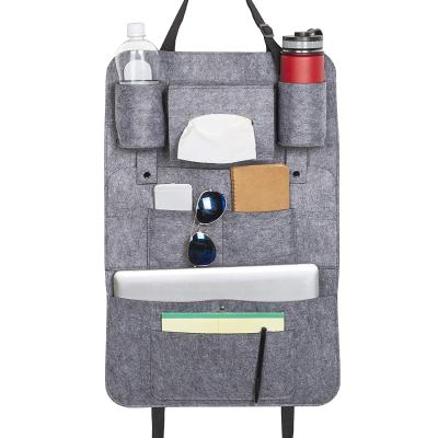 China Large Convenient Felt Car Seat Organizer Felt Protector Felt Car Back Seat Organizer for sale