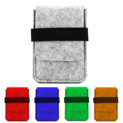 China Waterproof Portable Cell Phone Case Felt Bag Felt Phone Bag Filler Pouch Felt Card Holder for sale