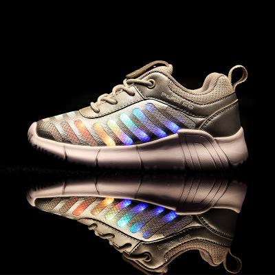 China Light Upper Art Mesh Upper Children Sneakers Luminous Shoes Kids Light Up Shoes Shoe for sale