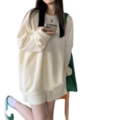 China Breathable 2023 spring and summer hoodies new casual sports street fashion hoodie female long-sleeved sweater for sale