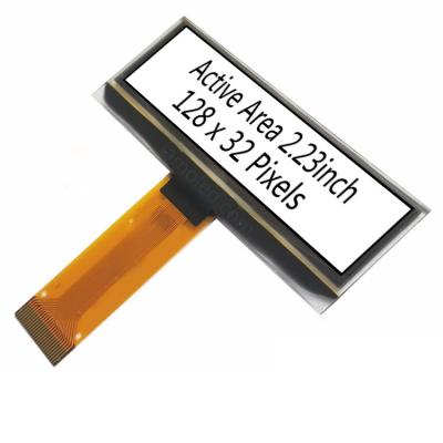 China 10 mA 2.23 Inch 128x32 Resolution White Light Outdoor Small Flexible Display Oled Driver for sale