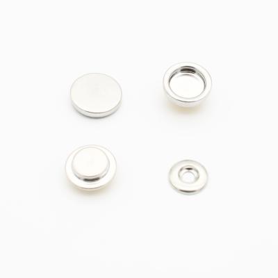 China Hot selling 4 parts weldable brass snap buttons magnet snap fastener for sale