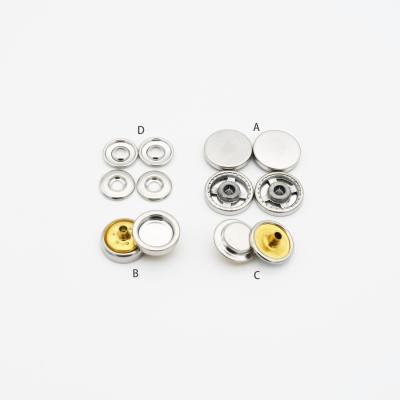 China China factory custom four parts snap buttons metal magnet snap fastener for sale