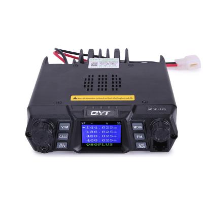 China 50W Powerful QYT KT-980 Plus Mobile Quad Watch Car Radio 136-174/400-480MHz Radio with Color Screen KT-980Plus for sale