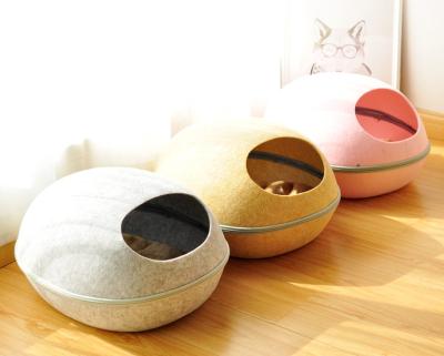 China Travel Washable.Modern Felt Pet Bed /cat Cave/Cat House. for sale