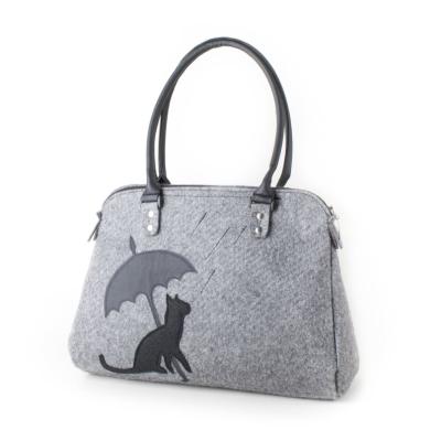 China Fashion Firewood 2 Way Large Tote Pencil Bags Easter Felt Umbrella Bag for sale