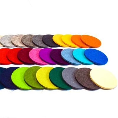 China Sustainable Unique Round Square Felt Drink Coaster Cup Mat Premium Felt Cup Glass Coasters Set With Stand for sale