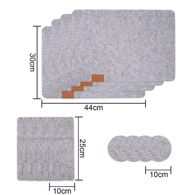 China Sustainable Dish Dining Felt Mat Coffee Dinner Dinning Table Place Runners And Mats Set for sale