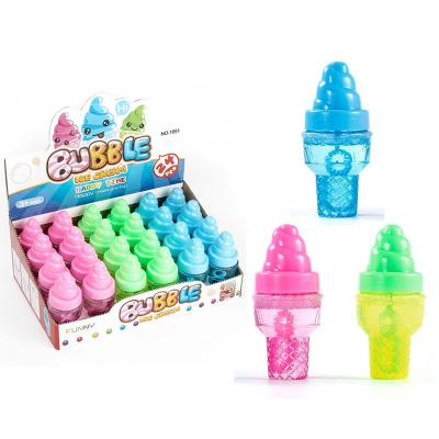 China Outdoor Play Bubble Wand Mini Wedding Shapes Ice Cream Tube Bubble Stick Soap Bubble Blower Maker Toy for sale