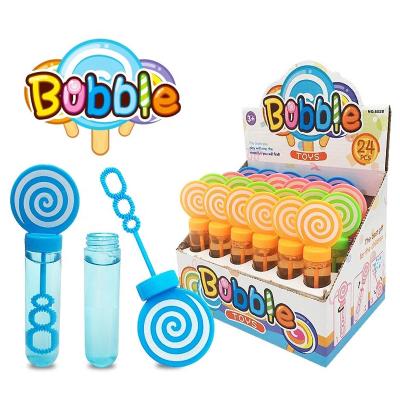 China Wholesale 14cm Outdoor Bubble Soap Magic Wand Gun Bubble Lollipop Water Stick Toys For Kids for sale