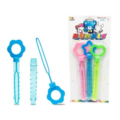 China Wholesale Summer Outdoor Play Kids Party Plastic Bubble Wand Bubble Machine Soap Water Bubble Stick Toys For Children for sale